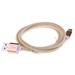 MERIGLARE 2xBraided Micro USB Data Sync Charger Cable for Android Phones Gold Gold 2 Pcs