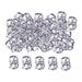 Toysmith 2x100 Pieces Dreadlocks Beads Rings Metal Cuffs Fashion Jewelry Opening Dread Locks Beard Beads for Women And Men Hair Braids Beard Decoration 4 Pcs