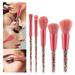 Adpan Clearance! Brush Makeup Set Handle Brush Transparent Tool 5Pcs Candy Beauty Brush Granule Brush Candy Makeup Brushes*5 Pieces/1 Set