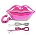 Red Electroplating Fashionable Lip Telephone Flocking Retro Sexy Home Phone Decoration Gift