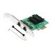 WINDLAND 2-Port PCIE Adapter Card 2x RJ45 Port Adapter Card 10/100/1000M