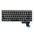 WINDLAND English Laptop Keyboard for HP EliteBook folio 9470m 9470 Silver Frame US Layout