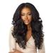 AFUADF Long Curly Hair European And American Women Rose Net Chemical Fiber Head Cover Black Medium Parted Wig Hair