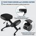 Ergonomic Kneeling Chair for Office Height Adjustable Stool with Thick Foam Cushions for Home and Office Angled Seat to Improve Posture - Relieve Neck & Back Pain Upgraded Pneumatic Pump