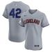Men's Nike Gray Cleveland Guardians Road 2024 Jackie Robinson Day Elite Jersey