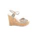 Nine West Wedges: Gold Shoes - Women's Size 8