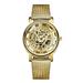 Gold Watch for Men Mesh Belt Business Clocks/ Watches Reloj Dorado Para Hombre Man