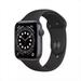 Pre-Owned Apple Watch Series 6 (GPS + LTE) - 44MM Silver Titanium Case Black Sport Band (Refurbished - Good)