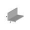 Arcansas - profil d&39angle cm 100 h profilA aluminium chromA 15x15x1 mm tige