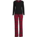 Jersey Pyjama Set, Women, size: 14-16, petite, Red, Spandex/Cotton-blend, by Lands' End