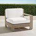 St. Kitts Right-facing Chair in Weathered Teak with Cushions - Solid, Special Order, Sand, Quick Dry - Frontgate