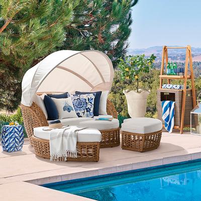 Nadette Daybed - Quick Dry, Sailcloth Salt - Frontgate