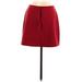 Express Casual Skirt: Red Solid Bottoms - Women's Size Large