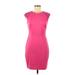 Cynthia Steffe Casual Dress - Bodycon: Pink Solid Dresses - Women's Size 6