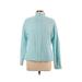 Saks Fifth Avenue Cardigan Sweater: Teal Sweaters & Sweatshirts - Women's Size Large