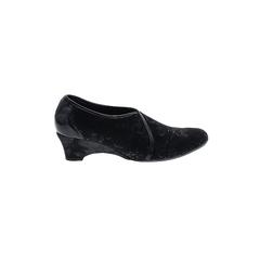 Helle Comfort Heels: Black Damask Shoes - Women's Size 39