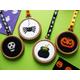 Halloween Cross Stitch Kit - 4 Pattern Set - Pumpkin, Cauldron, Spider, Skull, DIY Mini Halloween Decorations Craft Set