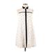 Rag & Bone Casual Dress - A-Line: Ivory Polka Dots Dresses - Women's Size Medium