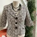 Nine West Jackets & Coats | Nine West Graphic Print Jacket | Color: Black/Gray | Size: 10