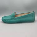 Coach Shoes | Coach Marley Leather Driving Loafers Women’s Size 8 Bright Green Moccasins Flats | Color: Green | Size: 8