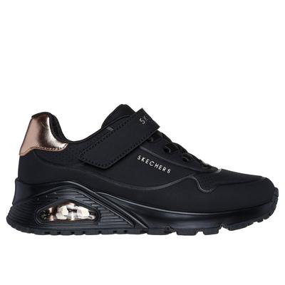 Skechers Girl's UNO Gen1 - Summer Core Sneaker | Size 13.5 | Black | Synthetic/Textile