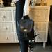 Coach Bags | Coach Vintage Leather 2 Way Daypack Bag Or Handheld Handbag In Black Color | Color: Black | Size: Os
