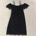 Madewell Dresses | Nwot Madewell Lace Cold Shoulder Dress Sz 0 Black | Color: Black | Size: 0