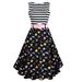 Disney Dresses | Disney Dress Shop X Her Universe Disney Park Icons Dress Striped Sz Large Nwt | Color: Black/Pink | Size: L
