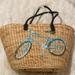 J. Crew Bags | J Crew Basket Style Beach Bag. Vintage And Very Unique! | Color: Blue/Tan | Size: Os