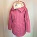 J. Crew Jackets & Coats | J. Crew Primaloft Pink Parka Hooded Coat Full Zip Snap Buttons Size Medium | Color: Pink | Size: M