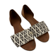 Madewell Shoes | Madewell Flat Leather Aztec Patterned Hide Slip-On Sandals Size 9 | Color: Brown/White | Size: 9