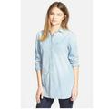Madewell Tops | Madewell Ex-Boyfriend Chambray Button Down Shirt Xs | Color: Blue | Size: Xs