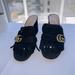 Gucci Shoes | Gucci Fringe Sandal Size 39 | Color: Black | Size: 9