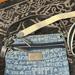 Coach Bags | Coach Poppy 16989 Blue Denim Wordblock Hippie Glam Hobo Convertible Shoulder Bag | Color: Blue | Size: Os