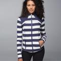 Lululemon Athletica Jackets & Coats | Lululemon Forme Jacket | Color: Blue/White | Size: 8