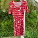 Lularoe Dresses | Lularoe Nicole Dress Nwt Sz Xs | Color: Pink/Red | Size: Xs