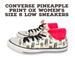 Converse Shoes | Converse Pineapple Print Ox Women’s Shoes Size 8 Low Sneakers | Color: Black/Cream | Size: 8