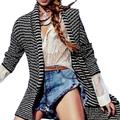 Free People Sweaters | Free People Blue And Tan Stripe Amoudi Oversized Loose Knit Cardigan Sweater M | Color: Blue/Tan | Size: M