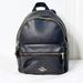 Coach Bags | Auth Coach Mini Charlie Backpack | Black Pebbled Leather Euc - Picture 2 Of 15 | Color: Black/Gold | Size: Os