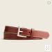 J. Crew Accessories | J Crew Italian Leather Roller Buckle Belt Az884 | Color: Brown/Silver | Size: 34