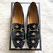 Gucci Shoes | Gucci Jordaan Embroidered Leather Loafer Bee Star Black Gold Horsebit Size 39 | Color: Black/Gold | Size: 39eu