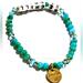 Victoria's Secret Jewelry | Nip Vs Pink X Littlewordproject Tiffany Blue Bracelet Teal Gold Tone Cubic Spec | Color: Blue/Gold | Size: Os