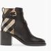 Burberry Shoes | Burberry Pryle Check Block Heel Bootie | Color: Black | Size: 39