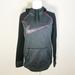 Nike Tops | Nike Therma-Fit Pullover Drawstring Hoodie | Color: Gray/Pink | Size: L