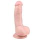 EasyToys Realistischer Dildo für ultimatives Vergnügen | 15 CM Penis Nachbildung mit starkem Saugnapf | Real Dong Sexspielzeug mit Eichel, Venen und Hoden, ET169SKN, Hautfarbe