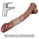 Gerrit 43 cm Giant Dildo, Realistic Dildo, Anal Dildo, Real Dong with Powerful Suction Cup, Glans and Veins, Real Penis Replica, Natural Dildo for Couples and Gay Erotic Games, Sex Toy for Couples (C