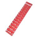 Thread Checker and Inch 14 Size Dual Unit Design Wall Mountable for Wide Applications (Red)