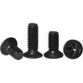 AZUMIO 50/ 100pcs M1 M1.2 M1.4 M1.6 M1.7 M2 M2.5 Mini Small Black Steel Cross Flat Head Countersunk Head Screw (Color : 6mm, Size : M1.2 (100pcs)) (Color : 8mm, Size : M1.6 (100pcs))