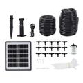 Drip Irrigation Kit, Solar Drip Irrigation System, Automatic Watering System with 2000mAh Battery, Easy DIY Watering Device Supported 15 Pots Plants for Balconies, Green House
