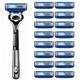 Fusion 5 Blades Refills 16 Pieces,Fusion 5 Razor Blade Refills,Fusion Razor Blades Refills,1 Fusion Razor,Pack 16 Fusion 5 Blades Refills for a More Comfortable Shave ~Csx1